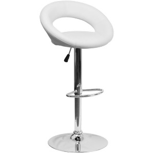 Flash Furniture White Contemporary Barstool White Ds-811-wh-gg - All