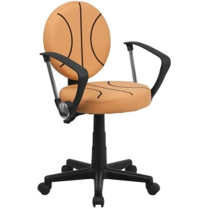Flash Furniture Basketball Task Chair Black Orange Bt-6178-basket-a-gg - All