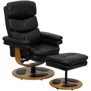 Flash Furniture Black Bonded Leather Recliner Black Bt-7828-pillow-gg - All