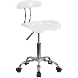 Flash Furniture White Plastic Task Chair White Lf-214-white-gg - All