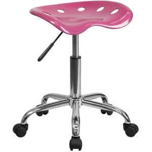 Flash Furniture Pink Plastic Stool Pink Lf-214a-pink-gg - All