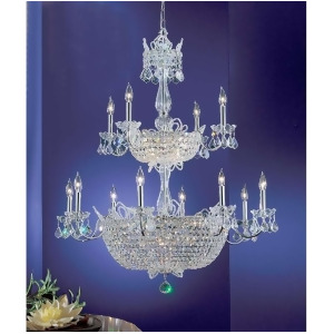 Classic Lighting Crown Jewels Crystal Chandelier Chrome 69789Chsc - All