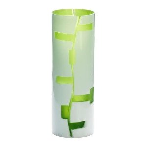 Cyan Design Small Danish Vase White and Green 04242 - All