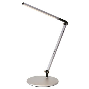 Koncept Z-Bar Solo Mini Led Desk Lamp w/ Base Silver Ar1100-wd-sil-dsk - All
