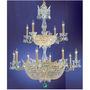 Classic Lighting Crown Jewels Crystal Chandelier Gold Plated 69789Gpcp - All