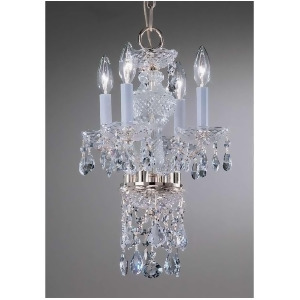 Classic Lighting Monticello Crystal All Glass Mini-Chandelier Chrome 8254Chsc - All
