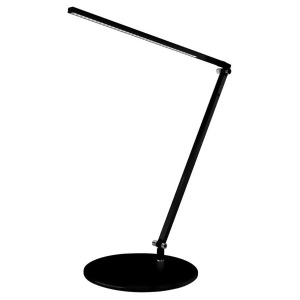 Koncept Z-Bar Solo Led Desk Lamp w/ Base Metallic Black Ar1000-wd-mbk-dsk - All