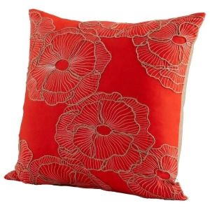 Cyan Design Petunia Pillow Red 06523 - All
