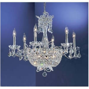 Classic Lighting Crown Jewels Crystal Chandelier Chrome 69786Chsc - All