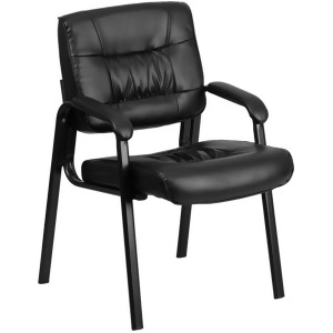 Flash Furniture Bonded Leather Side Chair Black Bt-1404-gg - All
