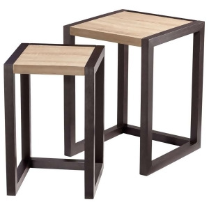 Cyan Design Becket Nesting Tables Oak Veneer Black Veneer 06792 - All