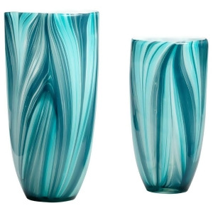 Cyan Design Small Turin Vase Turquoise Blue 05181 - All
