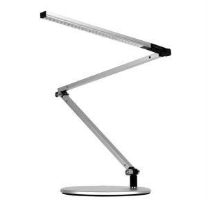 Koncept Z-Bar Mini Led Desk Lamp w/ Base Warm Light Silver Ar3100-wd-sil-dsk - All