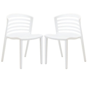 Modway Furniture Curvy Dining Chairs Set Of 2 White Eei-935-whi - All