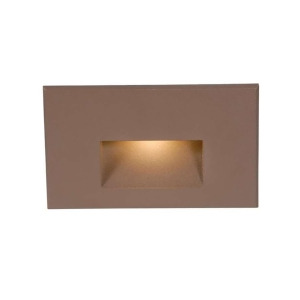 Wac Lighting 277V Horizontal Step Light With Amber Bronze Wl-led100f-am-bz - All