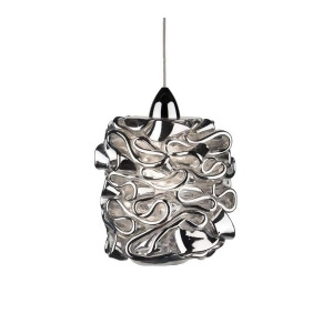 Wac Lighting Candy Pendant Sconce Silver Glass Rubbed Bronze Ws72-g544sl-rb - All