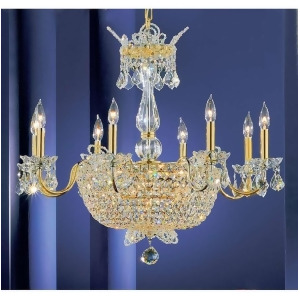 Classic Lighting Crown Jewels Crystal Chandelier Gold Plated 69788Gpsc - All