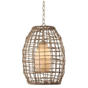 Kenroy Home Seagrass 1 Light Pendant Tan Rope 93316Tn - All