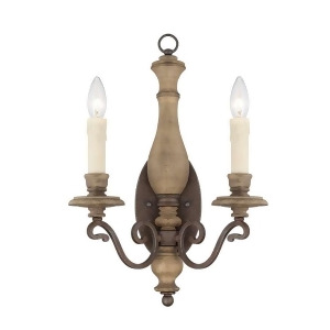 Savoy House Mallory 2 Light Sconce Fossil Stone 9-7404-2-39 - All