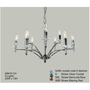 Classic Lighting Helsinki Contemporary Chandelier Chrome 68919Ch - All