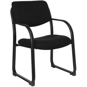 Flash Furniture Black Fabric Side Chair Black Bt-508-bk-gg - All