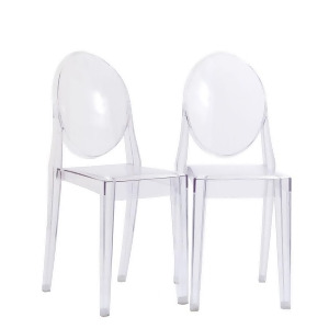 Modway Furniture Casper Dining Chairs Set Of 2 Clear Eei-906-clr - All
