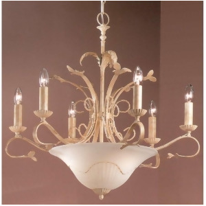 Classic Lighting Treviso Wrought Iron Chandelier Ivory 4118I - All