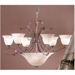 Classic Lighting Treviso Wrought Iron Chandelier Weathered Clay 4119Wc - All