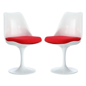 Modway Furniture Lippa Dining Side Chair Set Of 2 Red Eei-1343-red - All