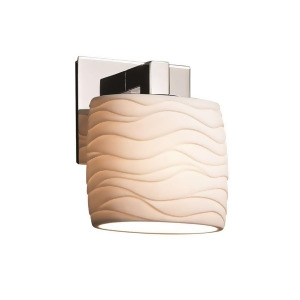Justice Design Wall Sconce Por-8931-30-wave-crom - All