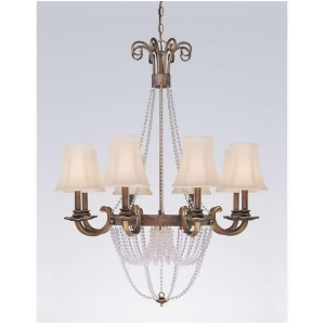 Classic Lighting Grace Wrought Iron Chandelier Copper Bronze 81028Cpb - All