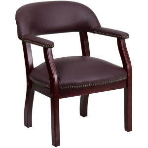 Flash Furniture Burgundy Leather Side Chair Burgundy B-z105-lf19-lea-gg - All