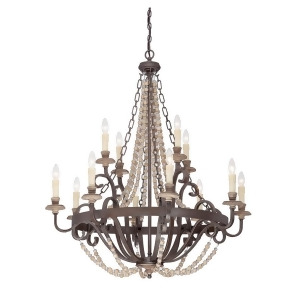 Savoy House Mallory 12 Light Chandelier Fossil Stone 1-7405-12-39 - All