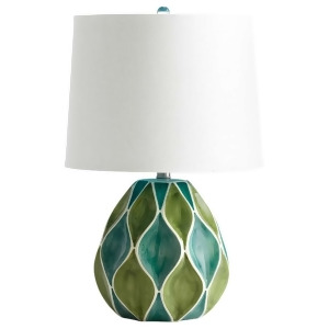 Cyan Design Glenwick Table Lamp Green White Glossy 05564 - All