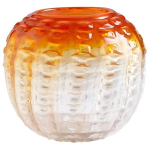 Cyan Design Large Fire Pod Vase Orange and Clear 05850 - All
