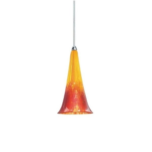 Wac Passion Led Yellow Red Pendant Chrome Cnpy Chrome Mp-614led-yr-ch - All