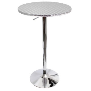 Lumisource Bistro Bar Table Silver Bt-tlbistro23rn - All
