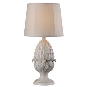 Kenroy Home Artichoke Outdoor Table Lamp Roman White 32487Rw - All