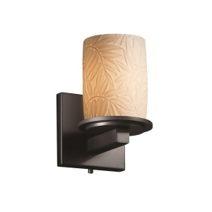 Justice Design Wall Sconce Por-8771-10-bmbo-mblk - All