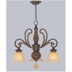 Classic Lighting Riviera Wrought Iron Chandelier Tortoise Shell 71157Ts - All