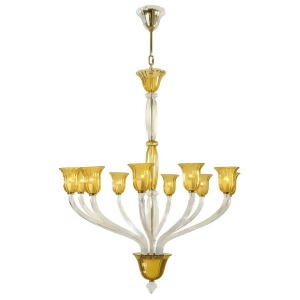 Cyan Design Ten Lamp Chandelier Clear With Amber 6509-10-00 - All