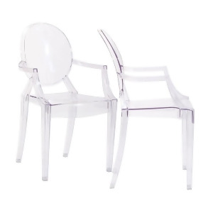 Modway Furniture Casper Dining Armchairs Set Of 2 Clear Eei-905-clr - All