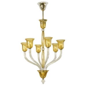 Cyan Design Six Lamp Chandelier Clear With Amber 6509-6-00 - All