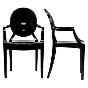 Modway Furniture Casper Dining Armchairs Set Of 2 Clear Eei-905-blk - All