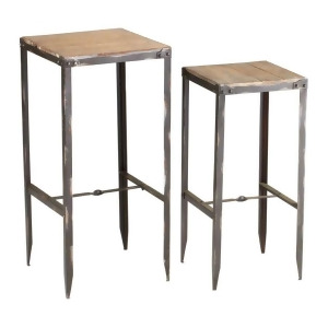 Cyan Design Camelback Nesting Tables Raw Iron And Natural Wood 04871 - All