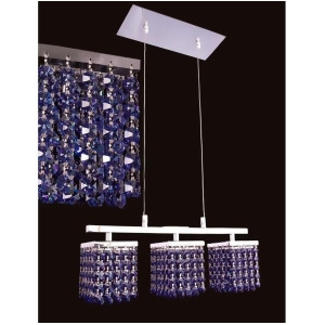 Classic Lighting Bedazzle Crystal Chandelier-Linear Chrome 16103Sms - All