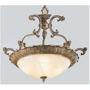 Classic Lighting Montego Bay Cast Brass Glass Pendant Roman Bronze 68523Rb - All