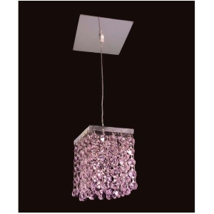 Classic Lighting Bedazzle Crystal Pendant Chrome 16101Pnk - All