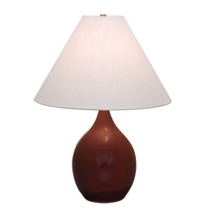 House of Troy Scatchard 22.5 Stoneware Table Lamp Copper Red Gs300-cr - All