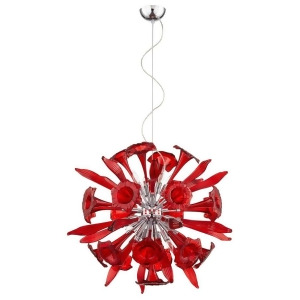 Cyan Design Small Twelve Light Remy Pendant Red 06595 - All